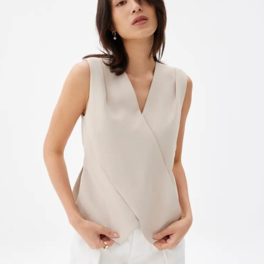 Love Bonito Mae Crossover Tailored Top